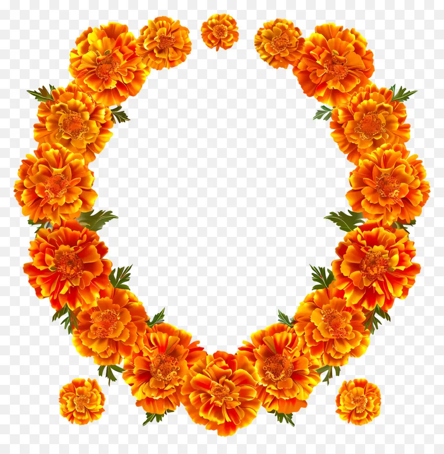 Flor De Crazeirza Toran，Marigold Laranja PNG