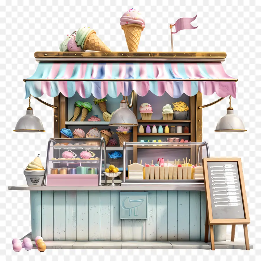 Barraca De Sorvete，Ice Cream Shop PNG