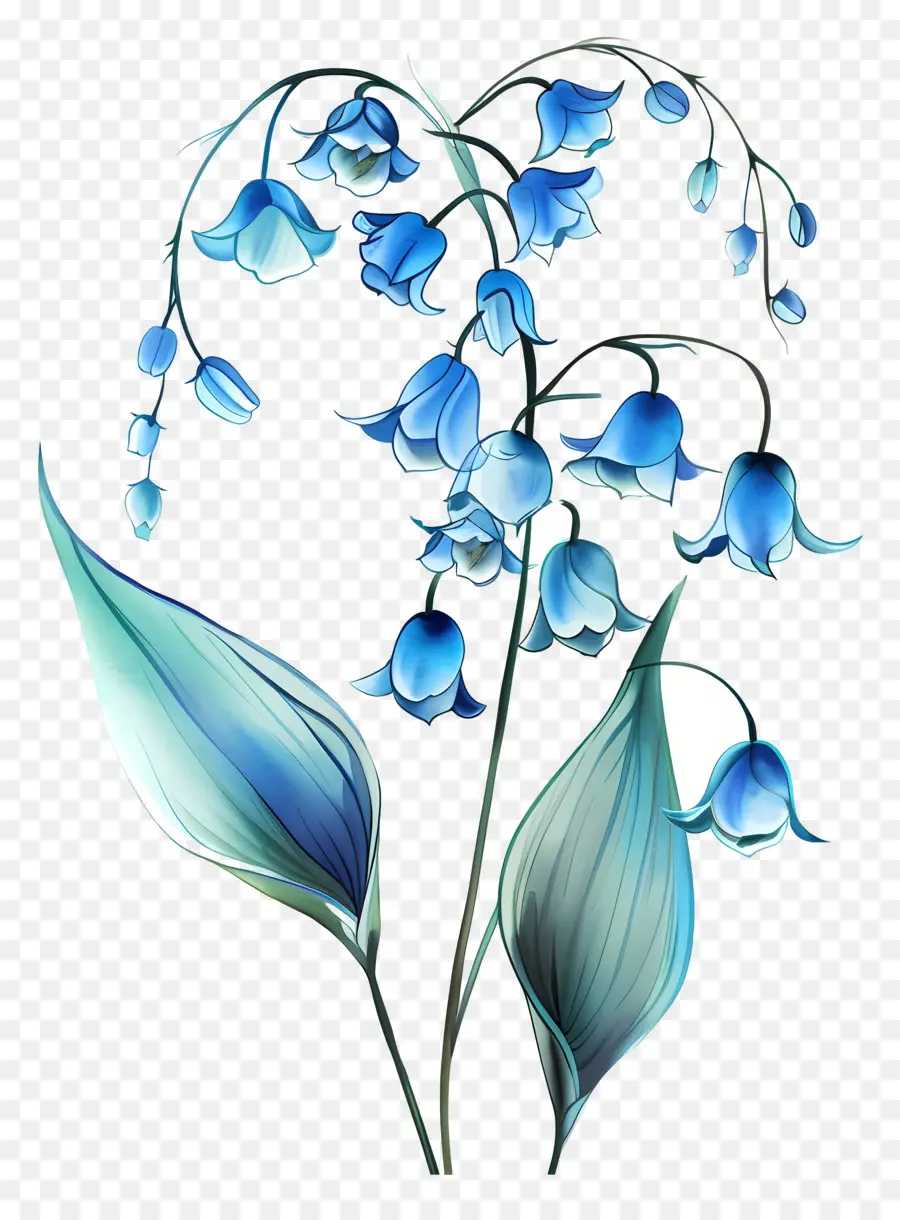 Lily Azul Do Vale，Buquê De Flores PNG
