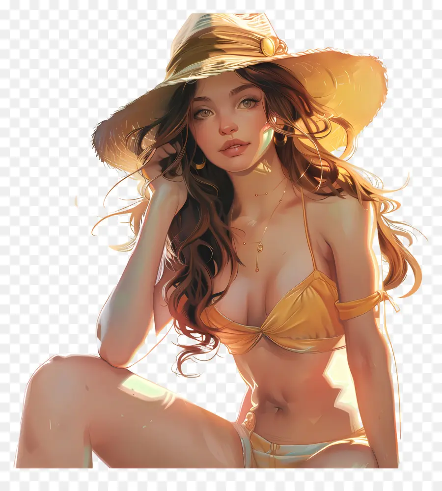 Mulher De Verão，Mulher De Biquíni PNG