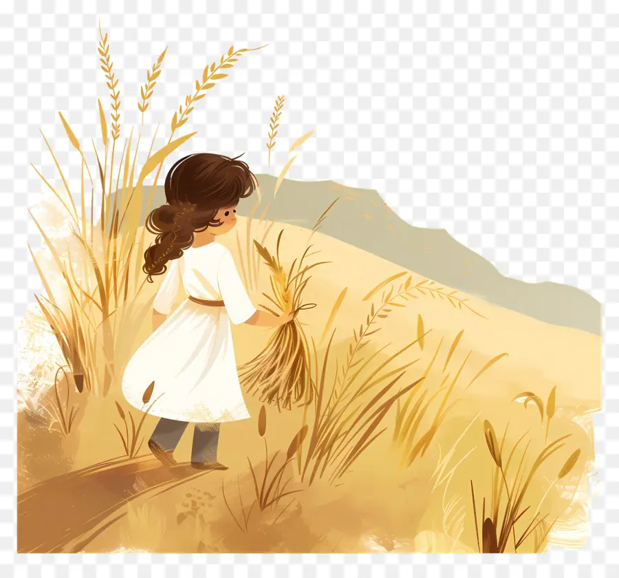 Shavuot，Mulher Em Campo PNG