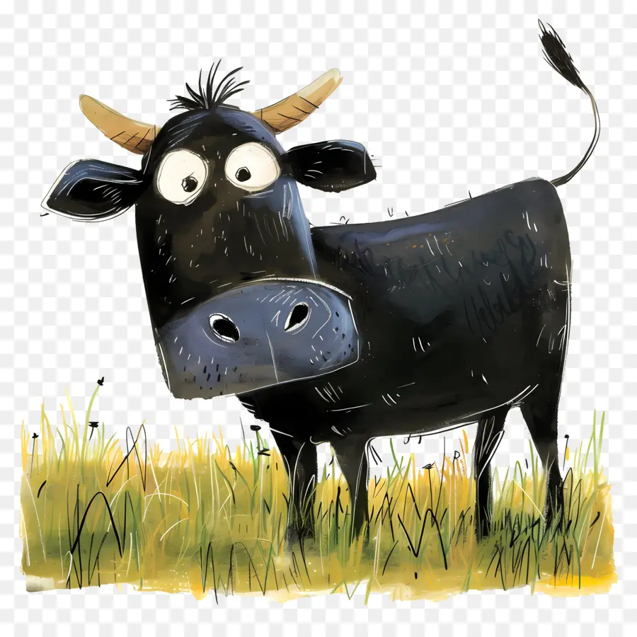 Vaca Preta，Cartoon Cow PNG