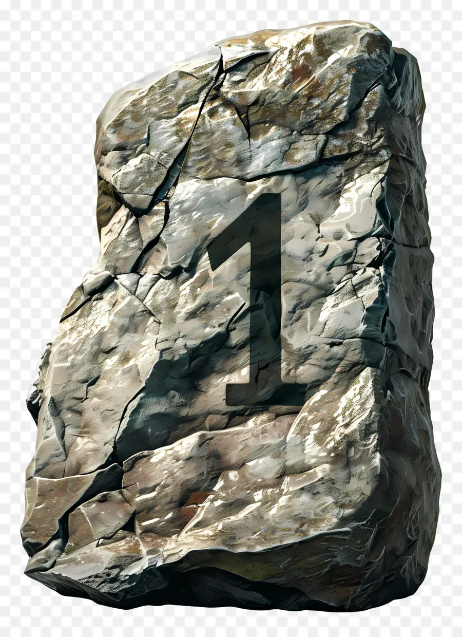 Número 1，Grande Pedra PNG