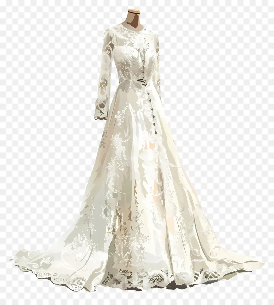 Vestido De Noiva De Renda，Vestido De Noiva PNG