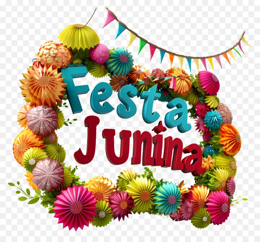 Festa Junina，Flores De Papel PNG