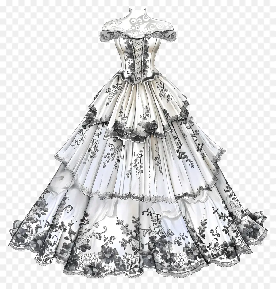 Vestido De Noiva De Renda，Vestido De Noiva PNG