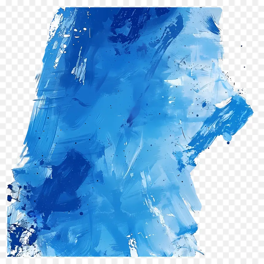 Fundo Azul，Preto E Branco Pintura PNG
