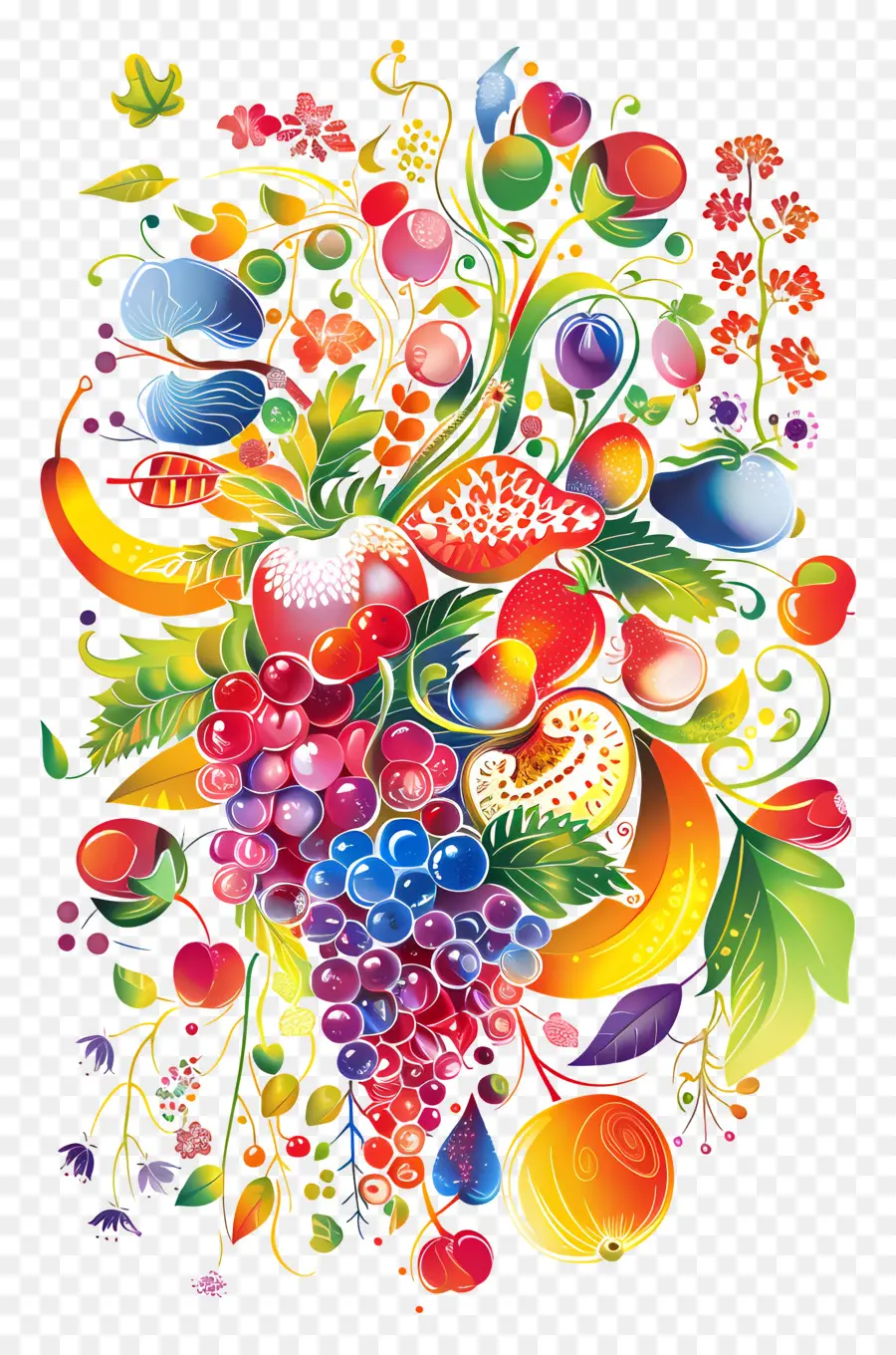 Shavuot，Frutas Coloridas PNG