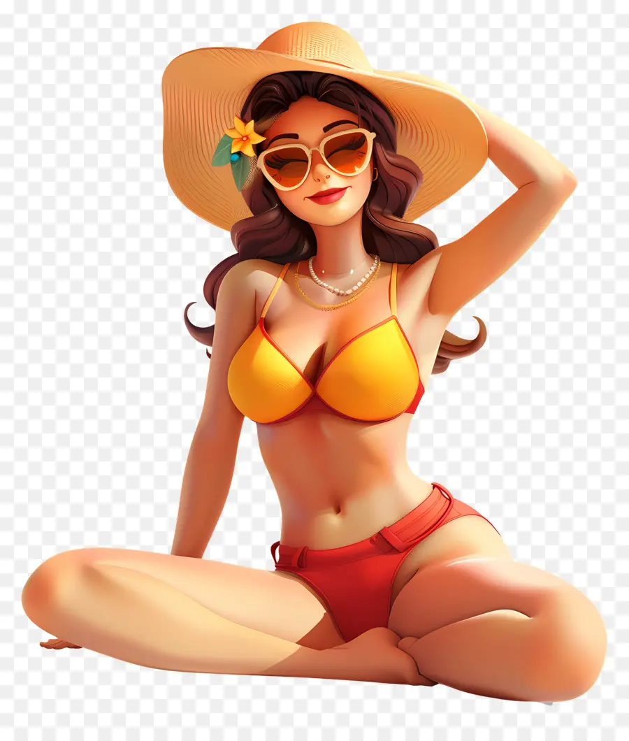Mulher De Verão，Mulher Em Bikini PNG