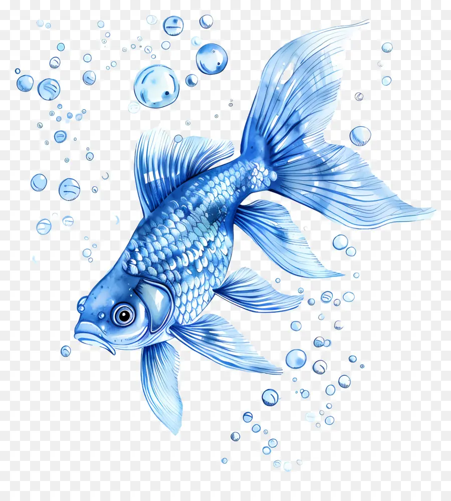 Peixe Azul，Peixinho PNG