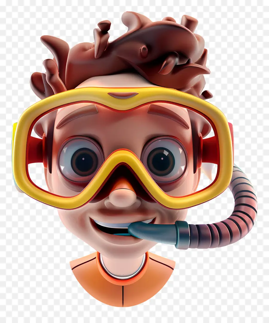 Visao Do Snorkling，Personagem De Desenho Animado PNG