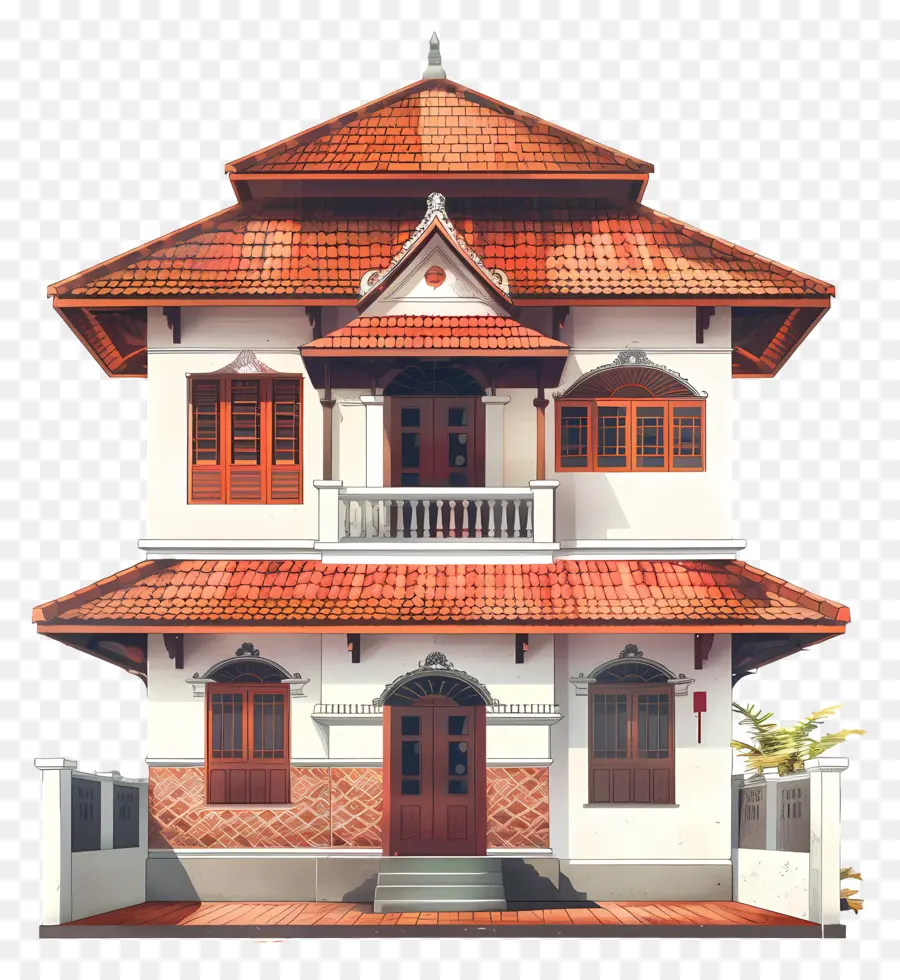 Kerala House，Casa De Tijolos Vermelhos PNG