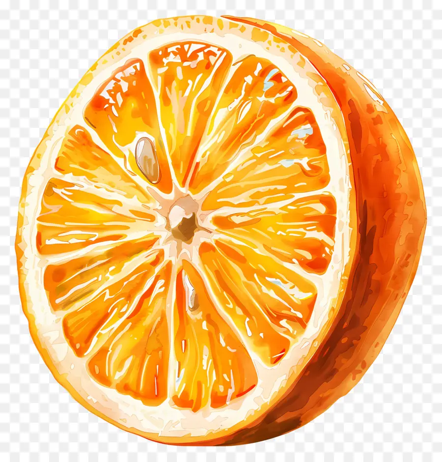 Corte A Fruta Laranja，Fatia De Laranja 3d PNG