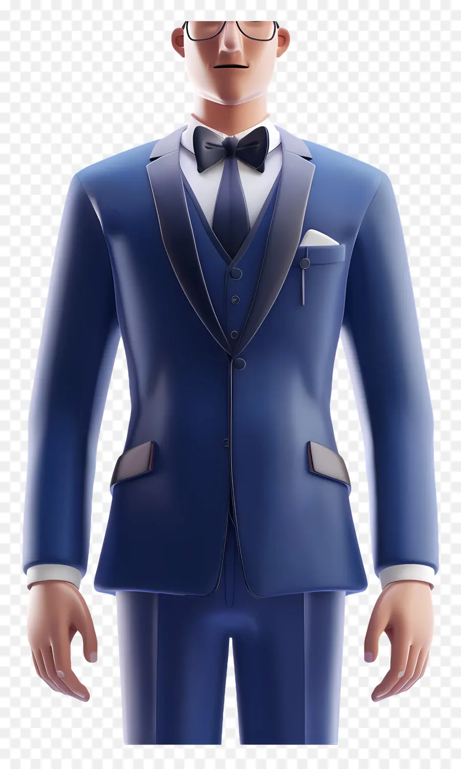 Terno Formal，Tuxedo Azul PNG