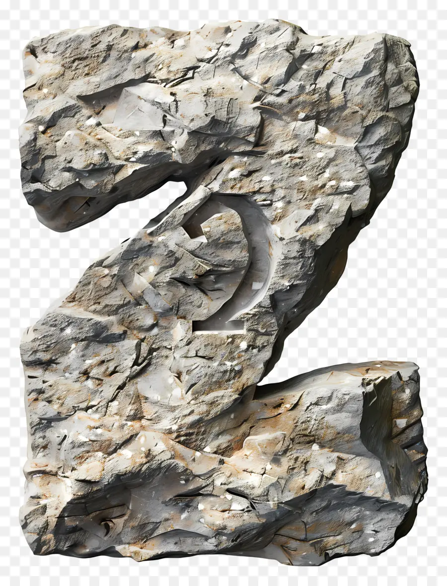 Número 2，Escultura Em Pedra PNG