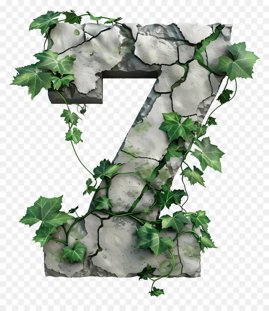 Número 7，Pedra Letra Z PNG