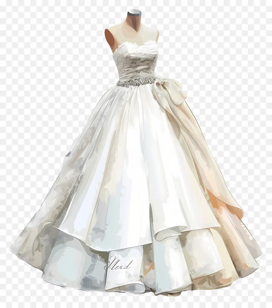 Vestido De Noiva De Noiva，Vestido De Casamento Branco PNG