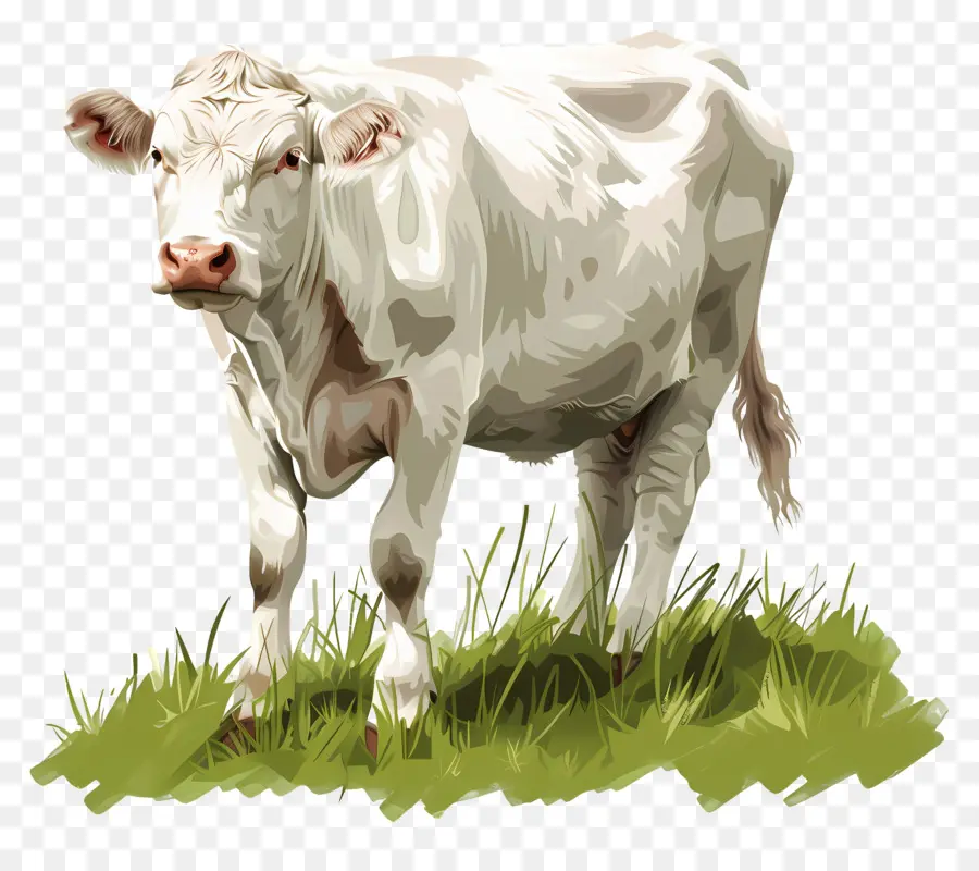 Vaca Branca，Cow PNG