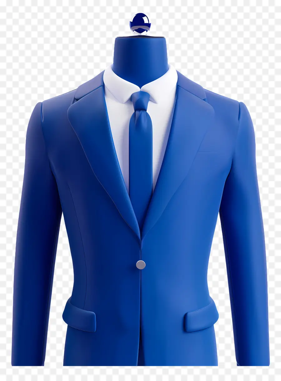 Terno Azul，Camisa Branca PNG