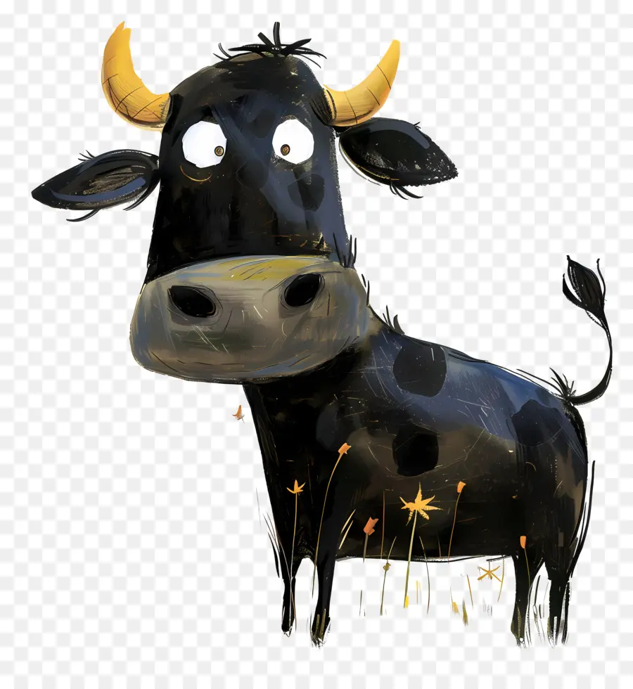 Vaca Preta，Cartoon Cow PNG