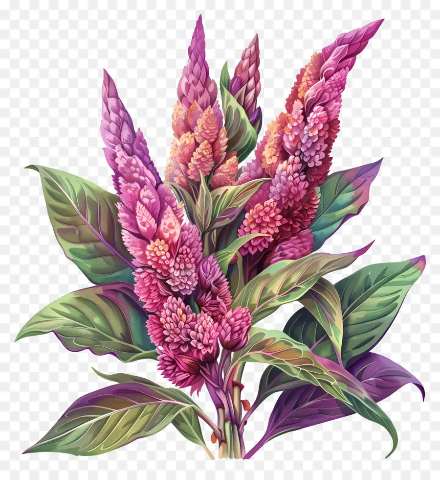 Celosia Flor，Flores Cor De Rosa PNG