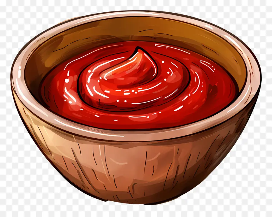 Molho De Tomate Tigela，Ketchup PNG