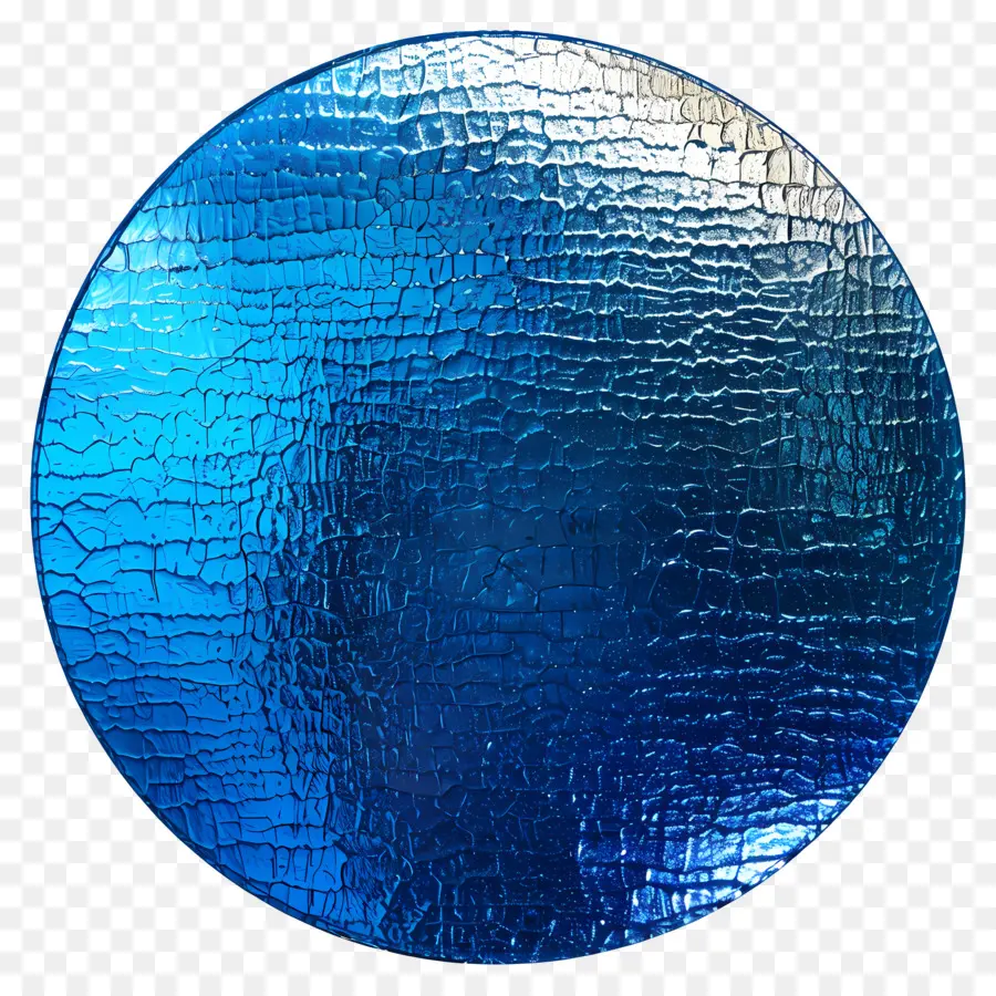 Fundo Arredondado Azul，Superfície Metálica PNG