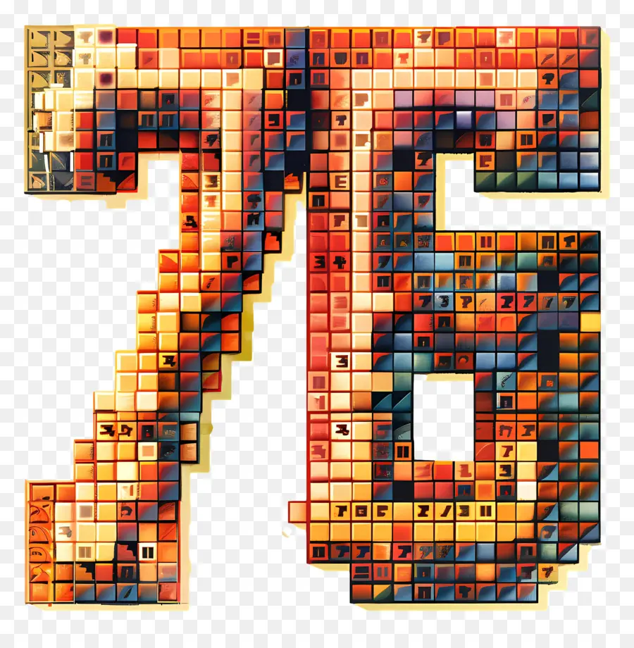 Número 76，Mosaico PNG