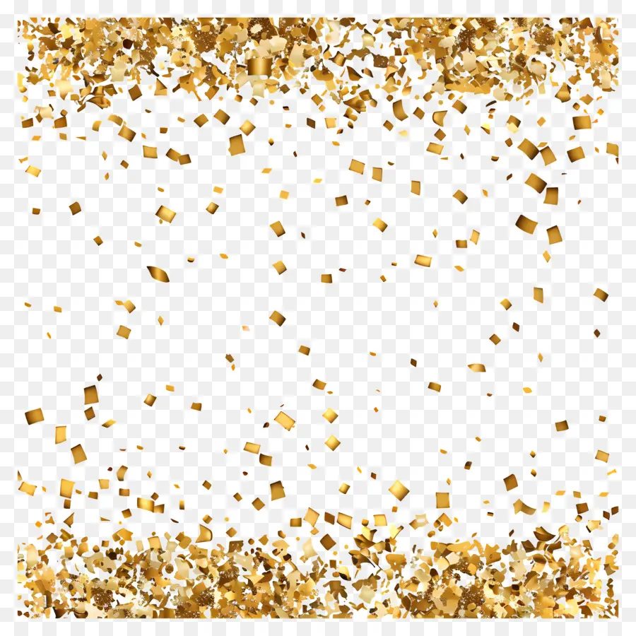 Ouro Confete，Glitter Dourado PNG
