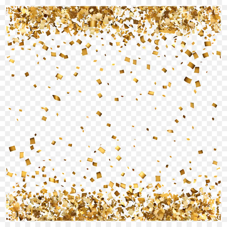 Confete Dourado，Confete PNG