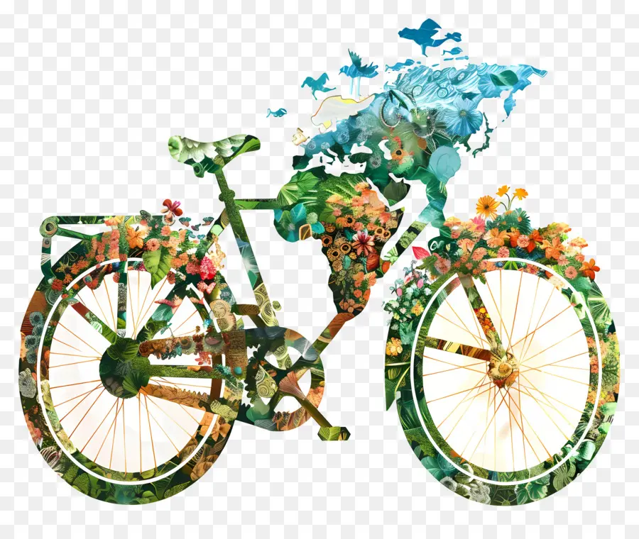 Dia Mundial Da Bicicleta，Bicicleta Folha PNG