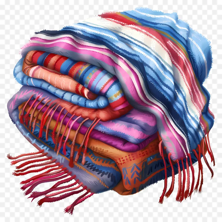 Cobertor，Cobertores Coloridos PNG