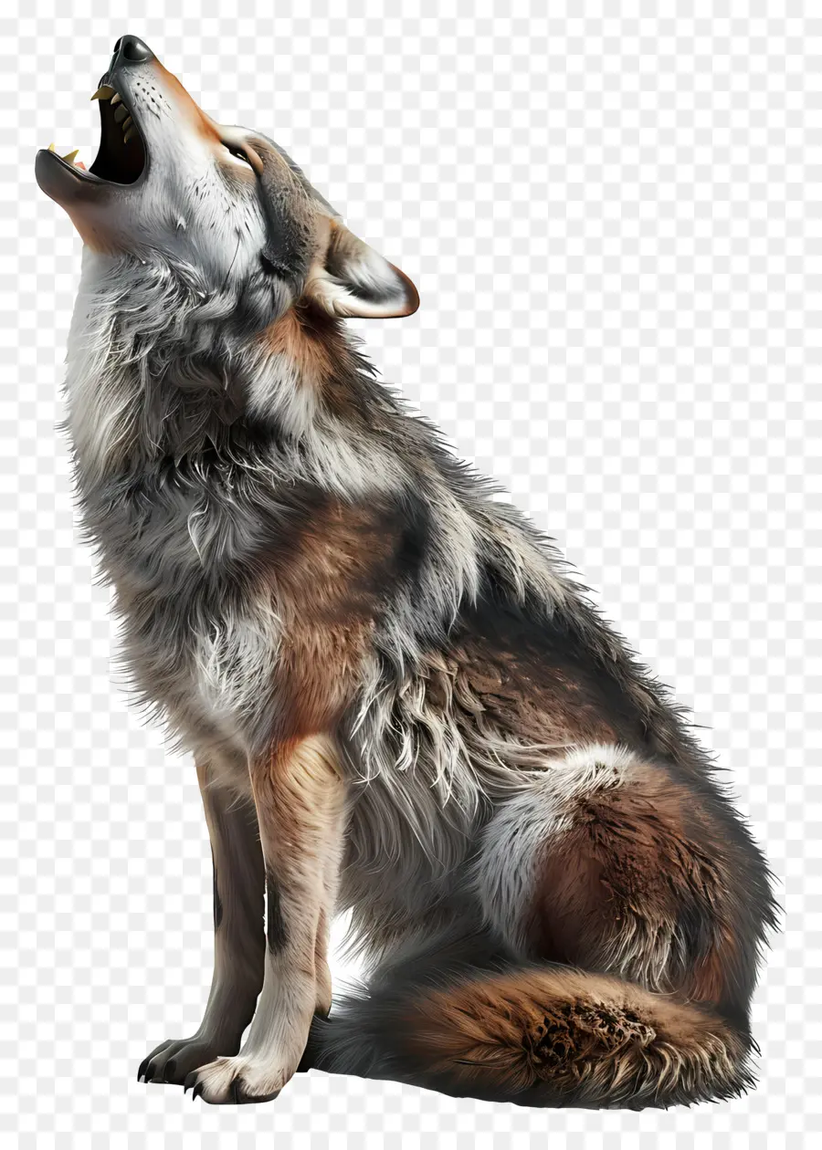 Uivo Do Lobo，Lobo Cinzento PNG