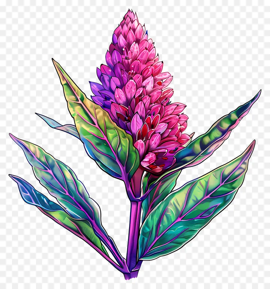 Celosia Flor，Flor Rosa PNG