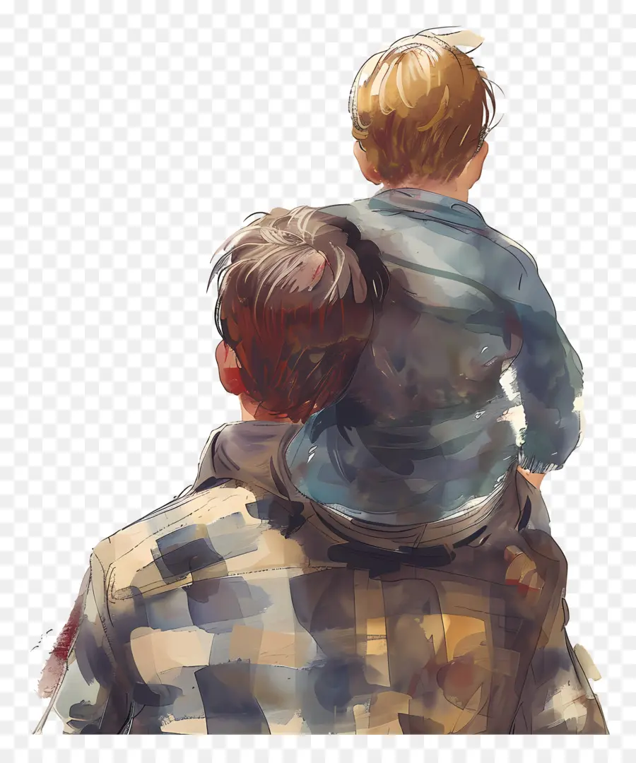 Pai E Filho，Pintura PNG