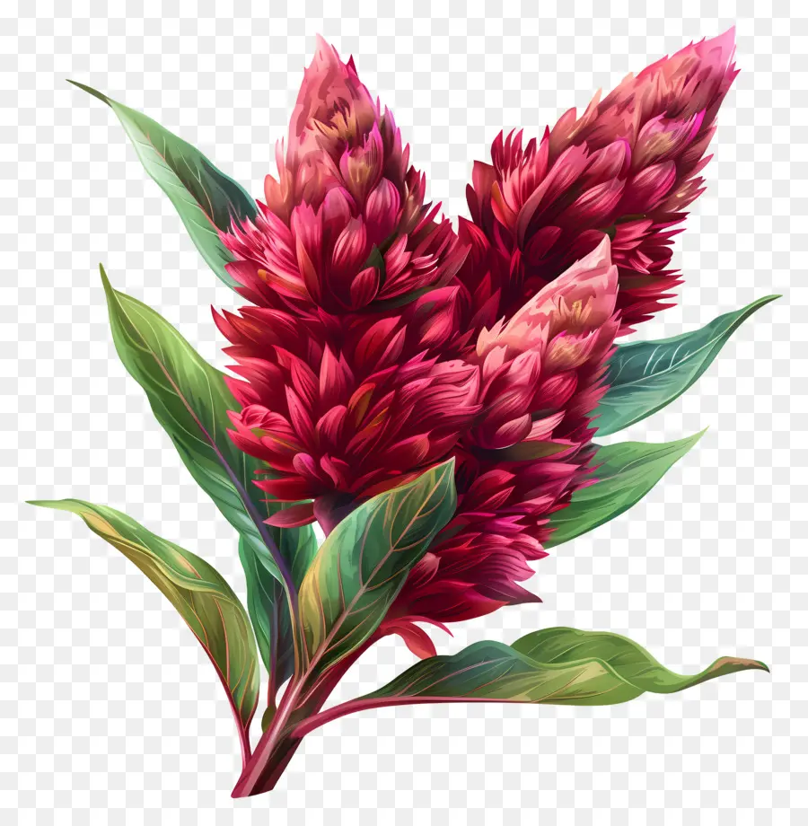 Celosia Flor，Flores Cor De Rosa PNG