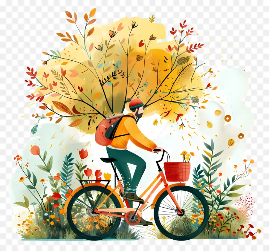 Dia Mundial Da Bicicleta，Ilustração Em Aquarela PNG