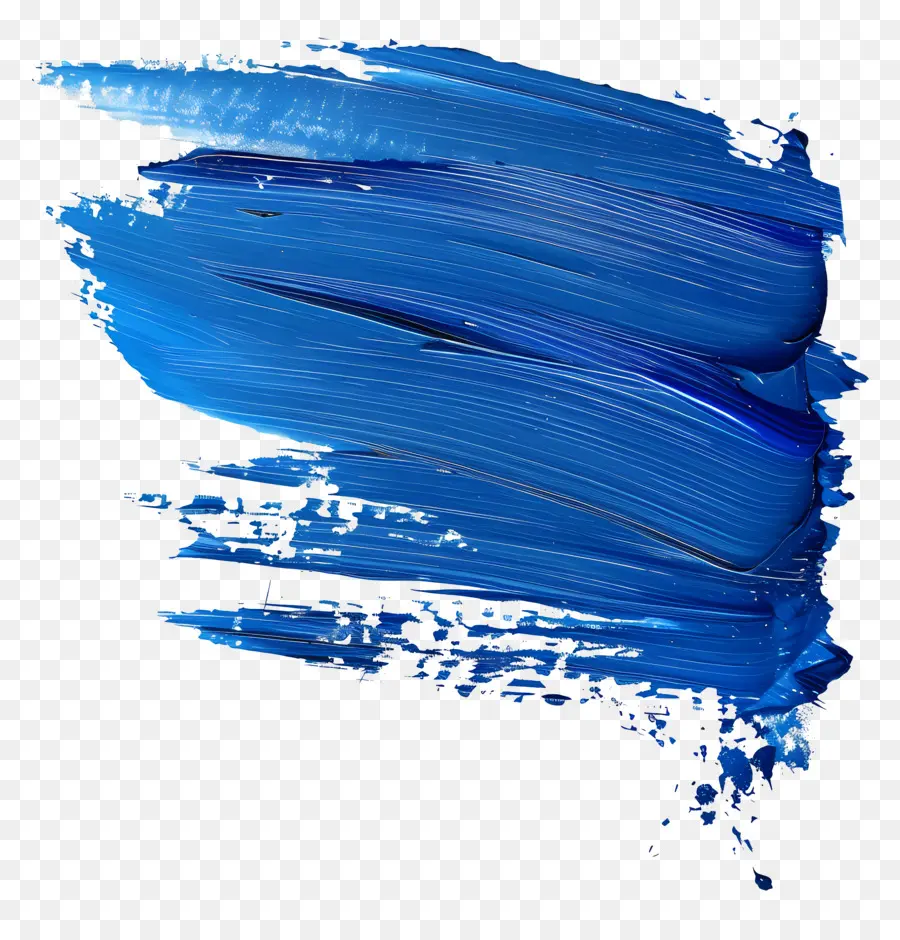 Pincel Azul Pincel，A Arte Abstrata PNG