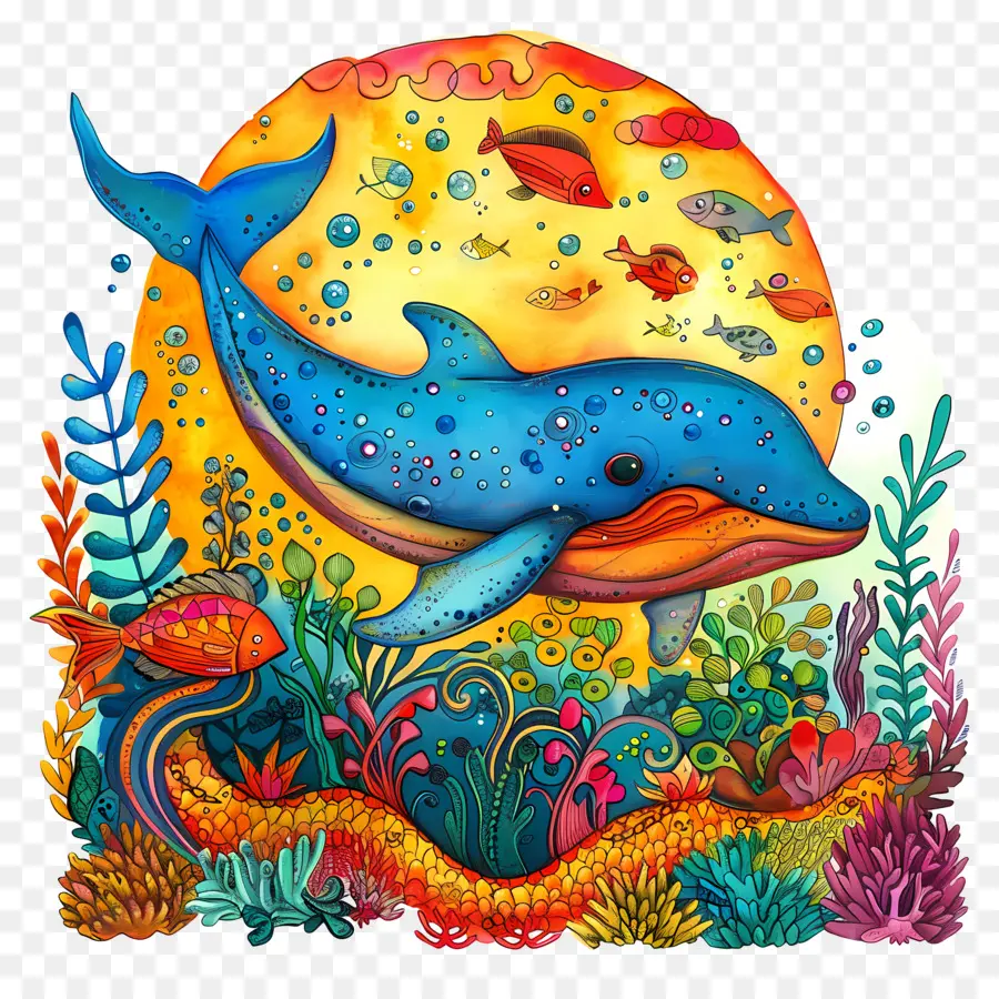 O Dia Mundial Dos Oceanos，Baleia PNG