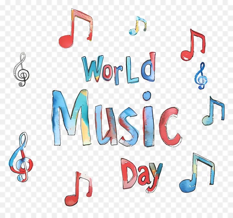 Dia Mundial Da Música，Notas Musicais PNG