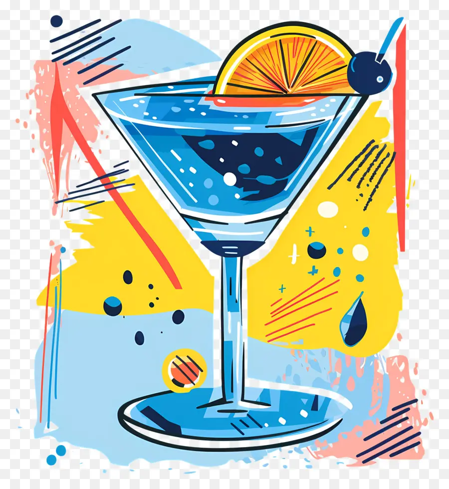 Azul Cocktail，Martini PNG