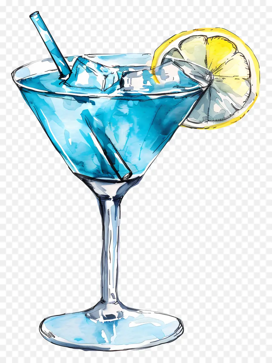 Azul Cocktail，Martini PNG