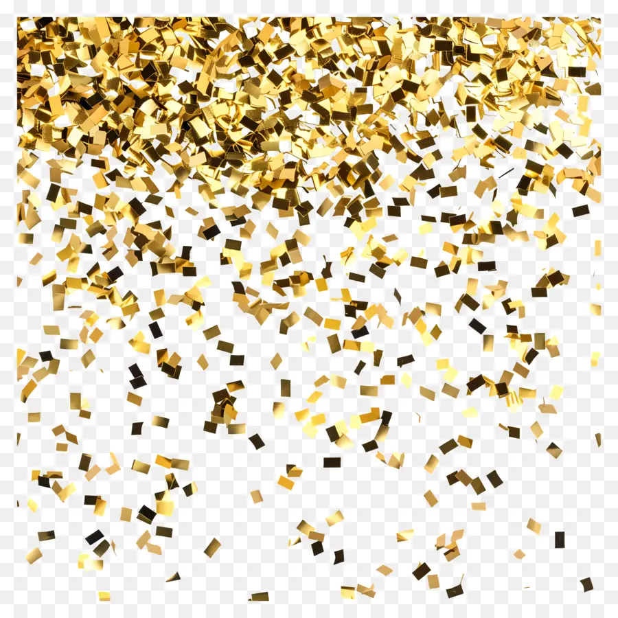 Ouro Confete，Confete Dourado PNG
