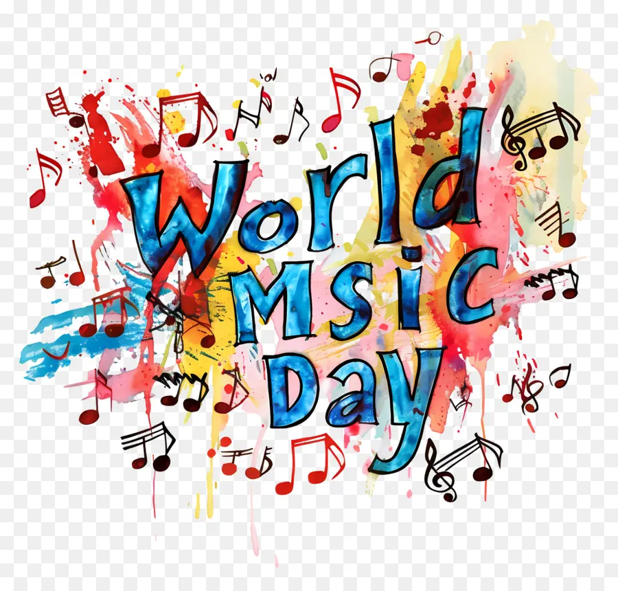 Dia Mundial Da Música，Pintura Abstrata PNG