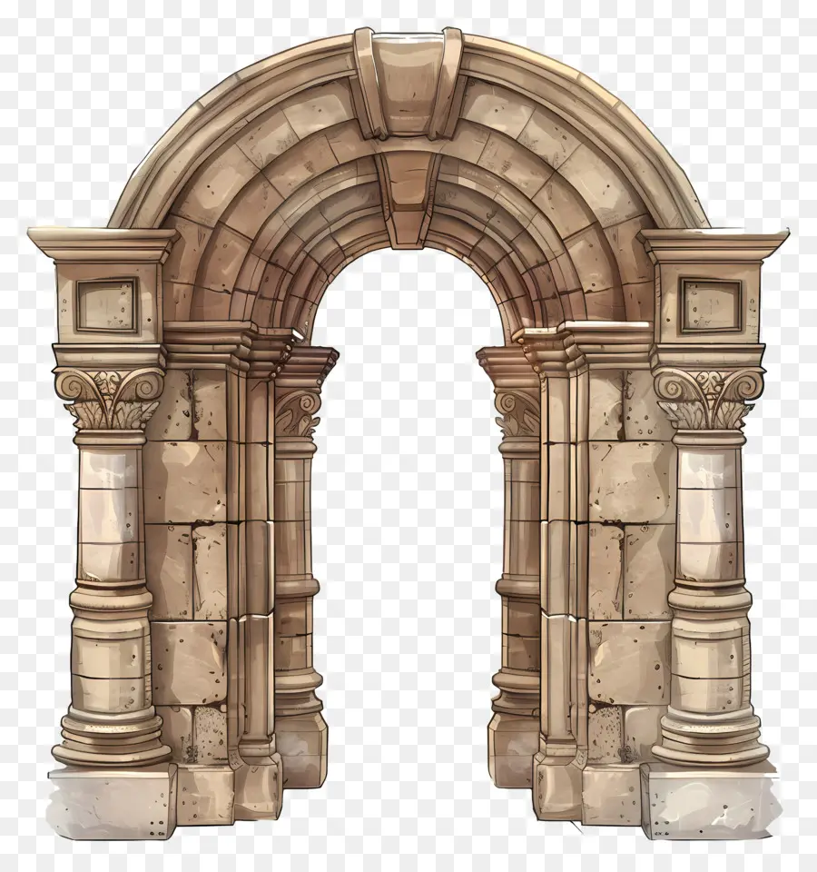 Arco Da Porta Da Porta，Arco De Pedra PNG