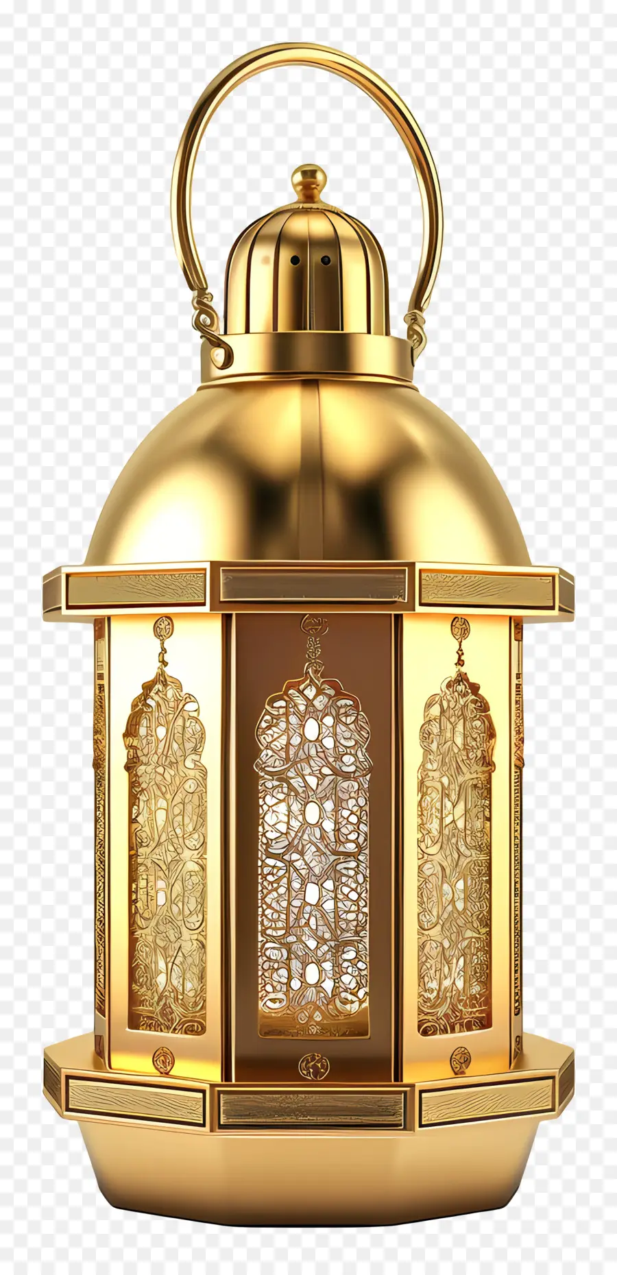 O Ramadã Lanterna，Lustre De Ouro PNG