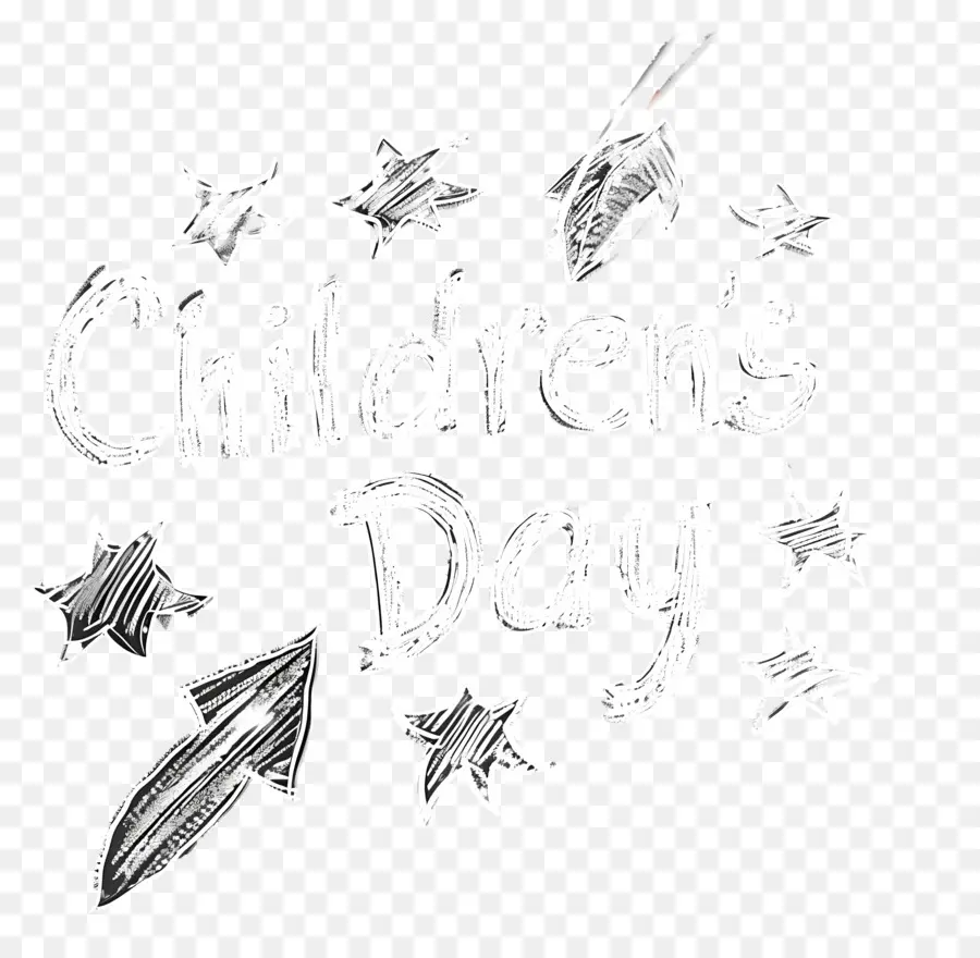 Childrens Day，Quadro Negro PNG
