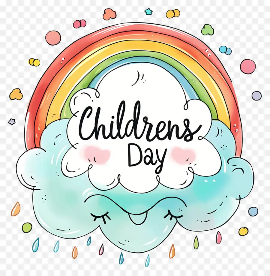 Childrens Day，Cloud Rainbow PNG
