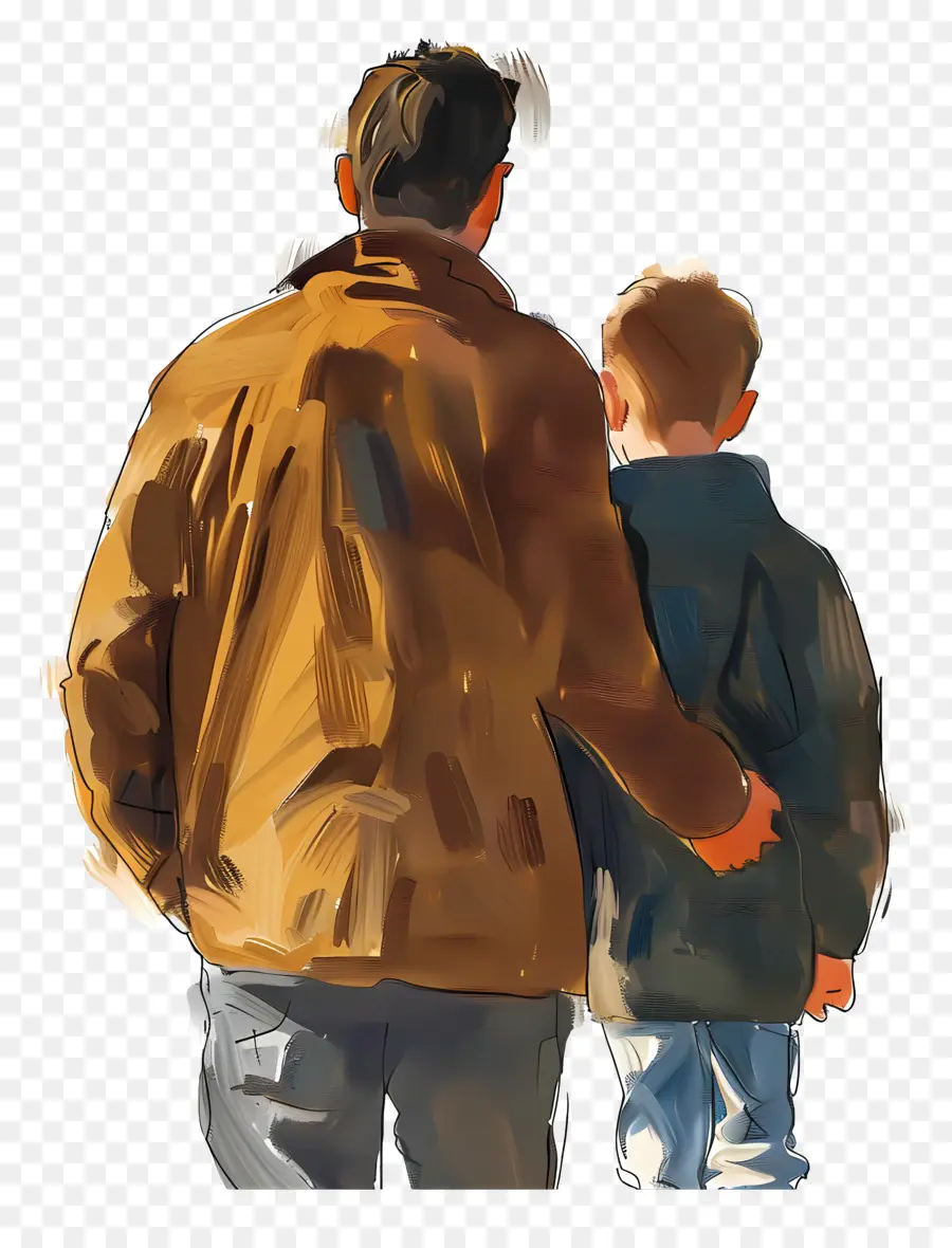 Pai E Filho，Pintura PNG