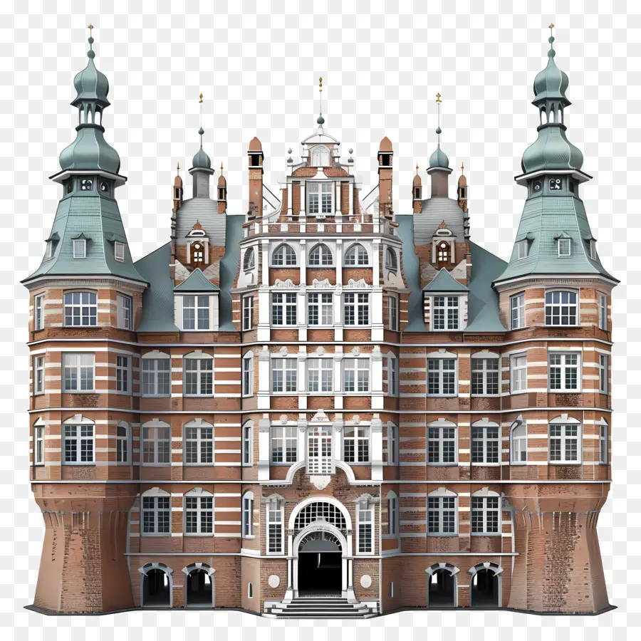 O Castelo De Rosenborg，Arquitetura Gótica PNG